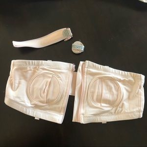 Convertible/strapless pumping bra